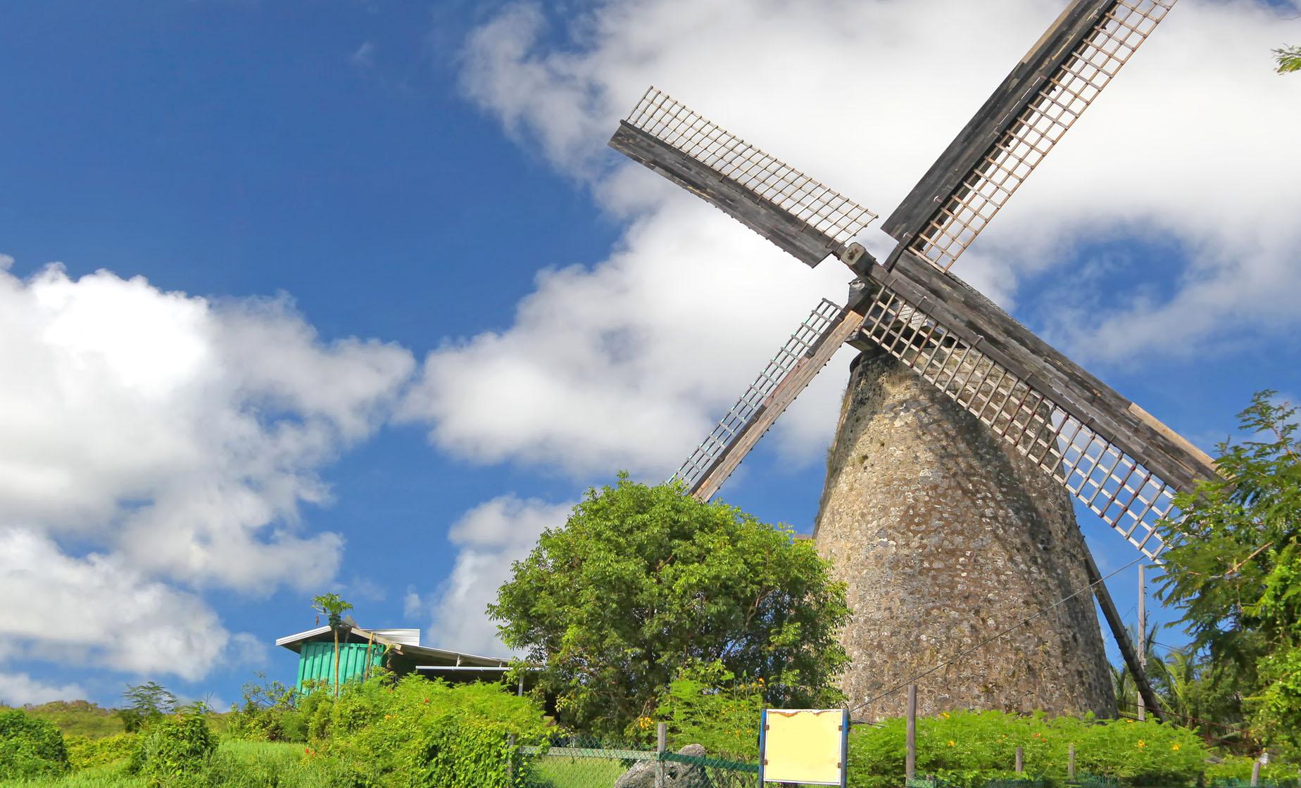 Historic Barbados windmill